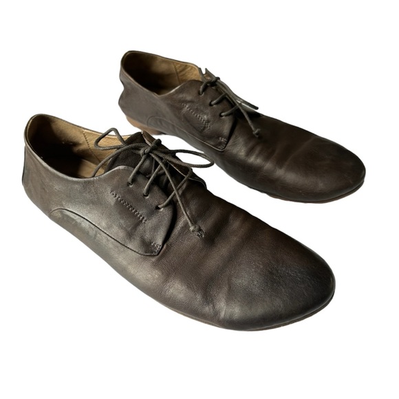 Marsell Soft Lace Up Derby Shoes Brown Size 40
